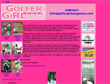 Tablet Screenshot of golfergirlmagazine.com